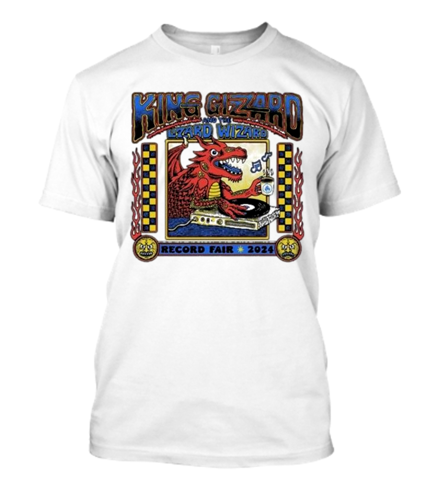 King Gizzard And The Lizard Wizard Record Fair 2024 Dragon DJ T-Shirt