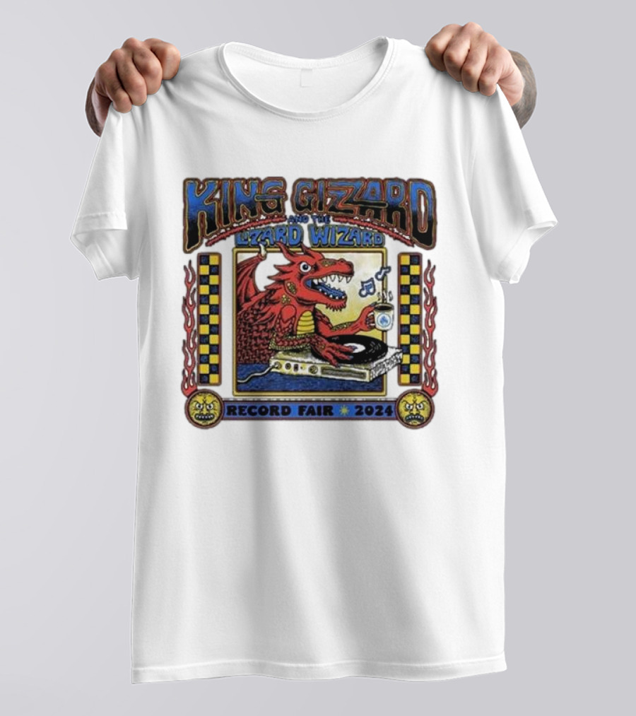 King Gizzard And The Lizard Wizard Record Fair 2024 Dragon DJ T-Shirt