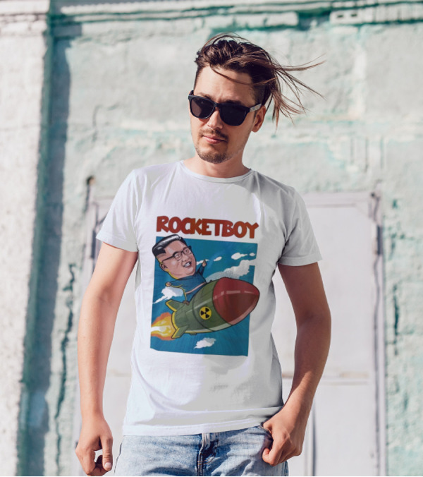ROCKETBOY Kim Jong Un Riding Missile T-Shirt