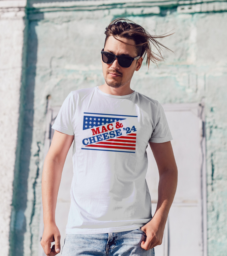 Shithead Steve Store Mac And Cheese ’24 Stars And Stripes Election T-Shirt