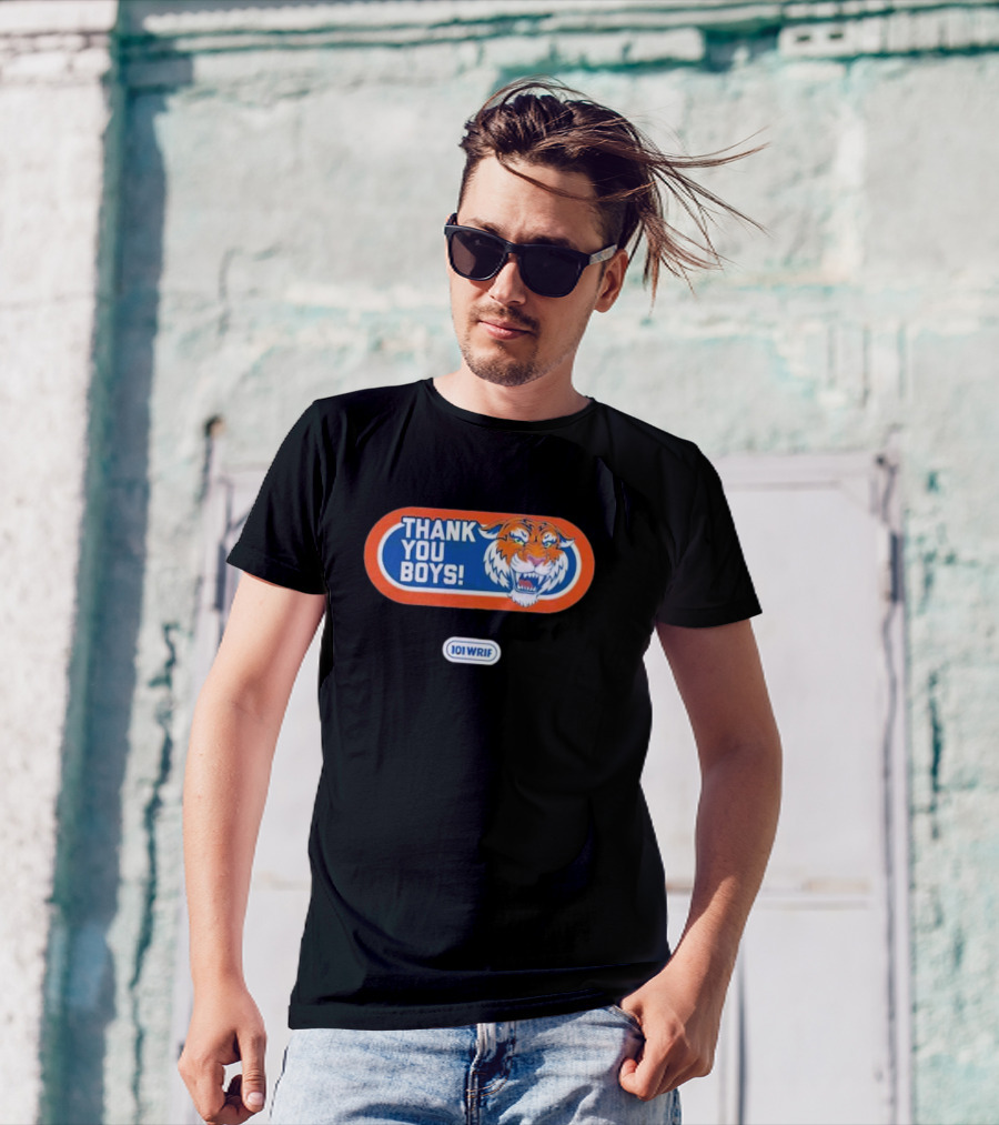 101 WRIF Detroit Thank You Boys Tiger T-Shirt