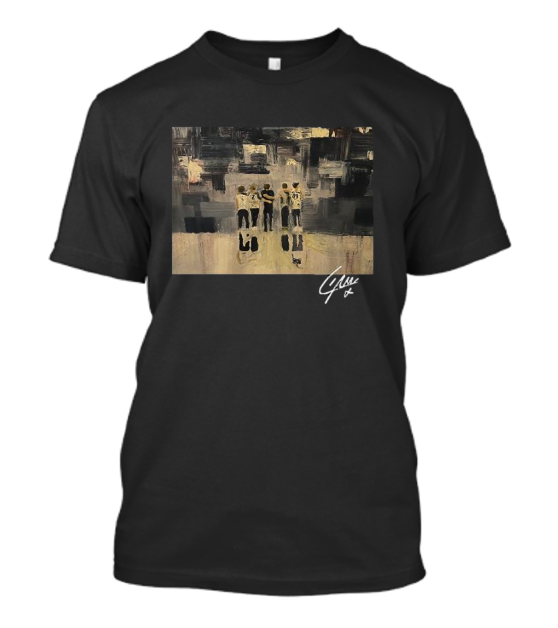Choose Love Signature Abstract Painting With Group T-Shirt