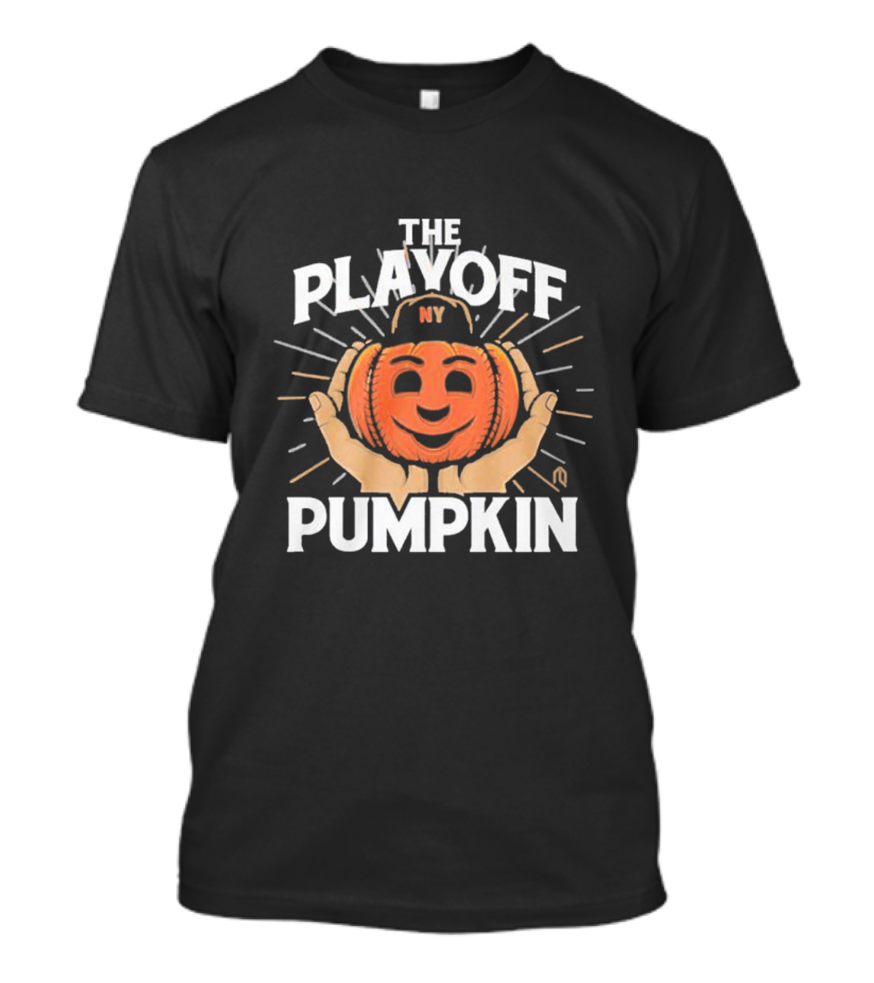 New York Mets Playoff Pumpkin Hands Halloween T-Shirt