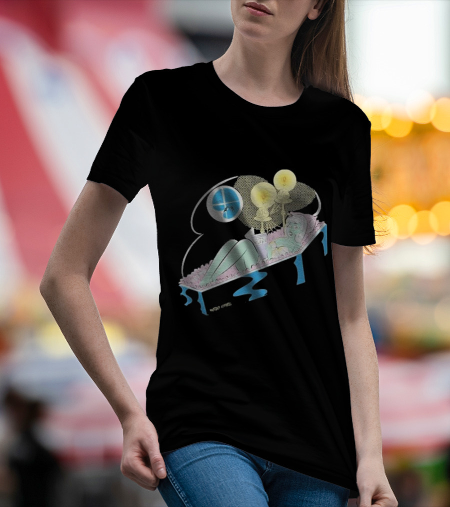 Real Monsters Lying In The Grave Creepy Artwork By Stacy Eyles T-Shirt