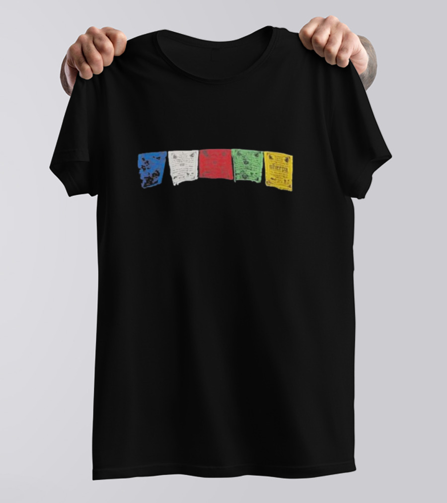 Tarcho 2024 Prayer Flags Sherpa Adventure Gear T-Shirt