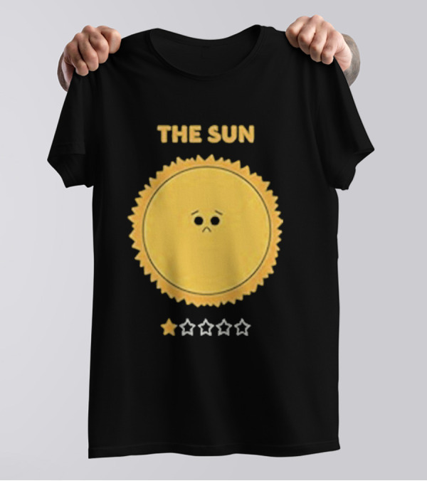 The Sun One Star Rating Sad Face T-Shirt