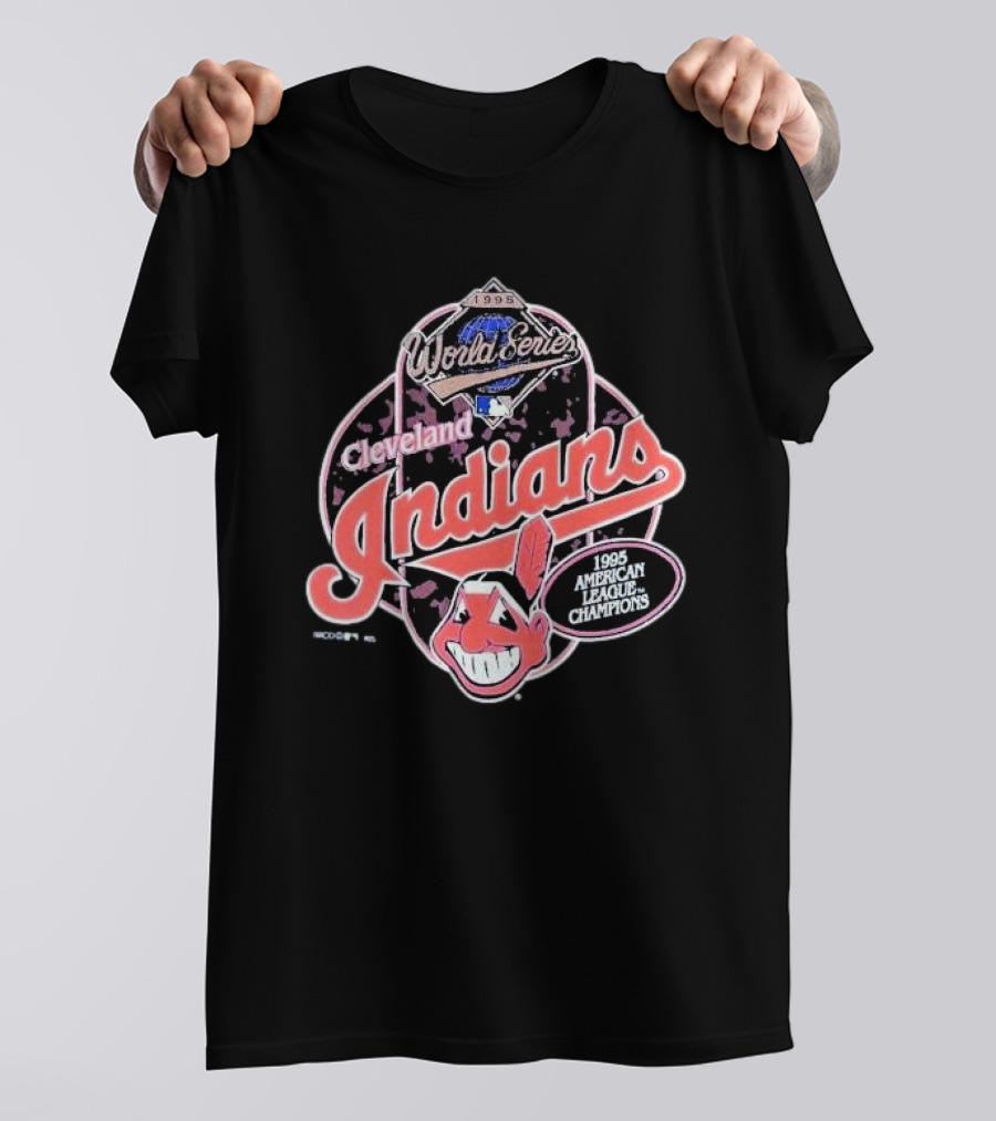 1995 World Series Cleveland Indians 1995 American League Champions T-Shirt