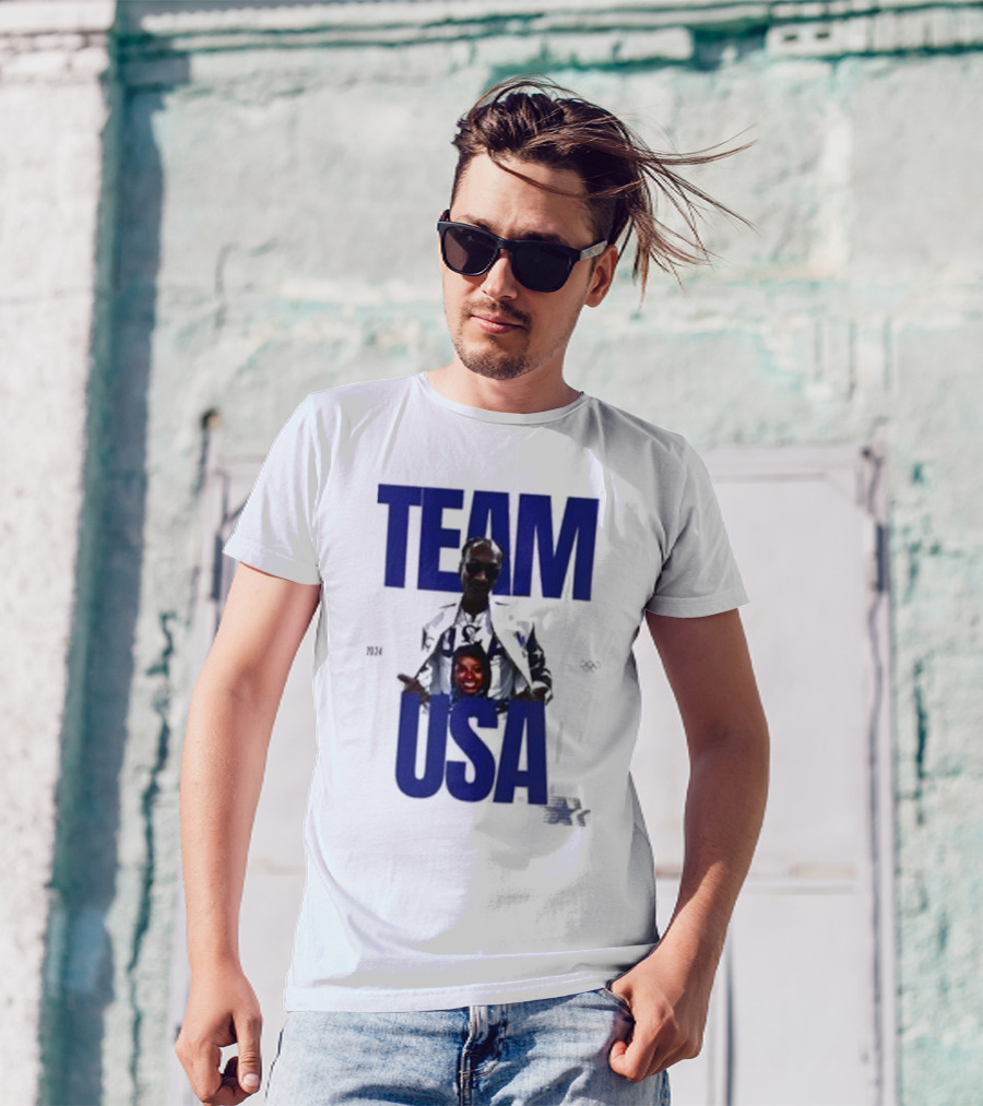 Dogg Simone Biles 2024 Team USA Paris Olympics National Team T-Shirt