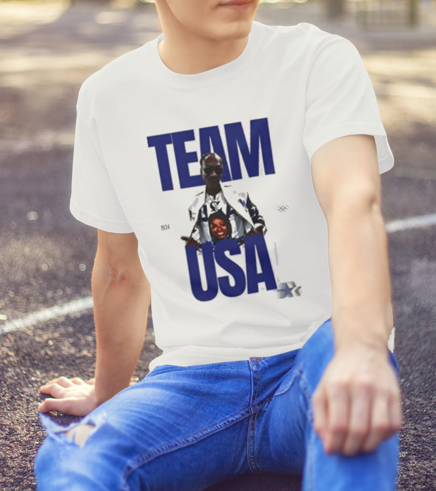 Dogg Simone Biles 2024 Team USA Paris Olympics National Team T-Shirt