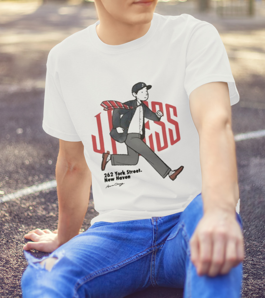 J.Press Boy's 262 York Street New Haven Running Figure T-Shirt
