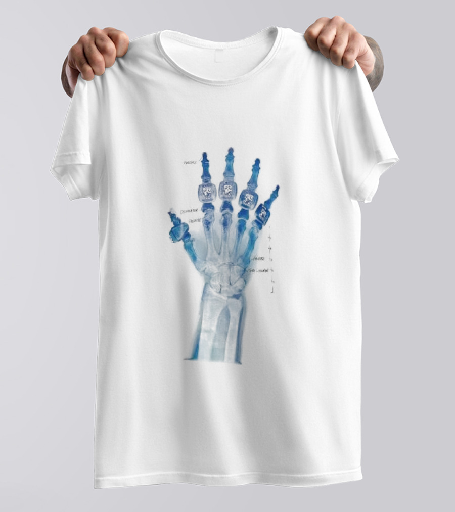Kobe Bryant X-Ray Rings Light Blue Champions M90 T-Shirt