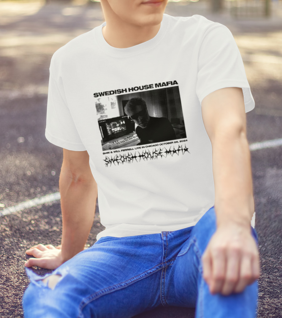 SWEDISH HOUSE MAFIA SHM And WILL FERRELL LIVE IN CHICAGO OCTOBER 26 T-Shirt