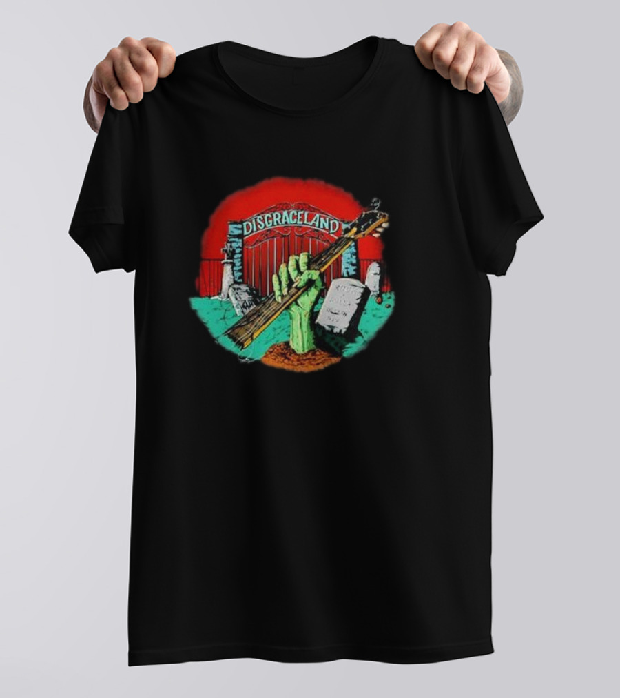 Double Elvis Disgraceland Halloween 2024 Zombie Guitar T-Shirt
