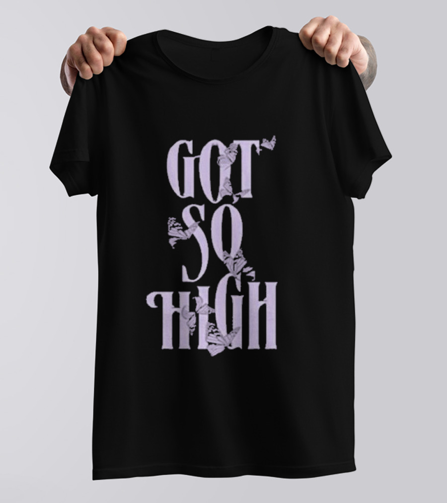 Got So High Butterfly The Pretty Reckless Zip Up T-Shirt