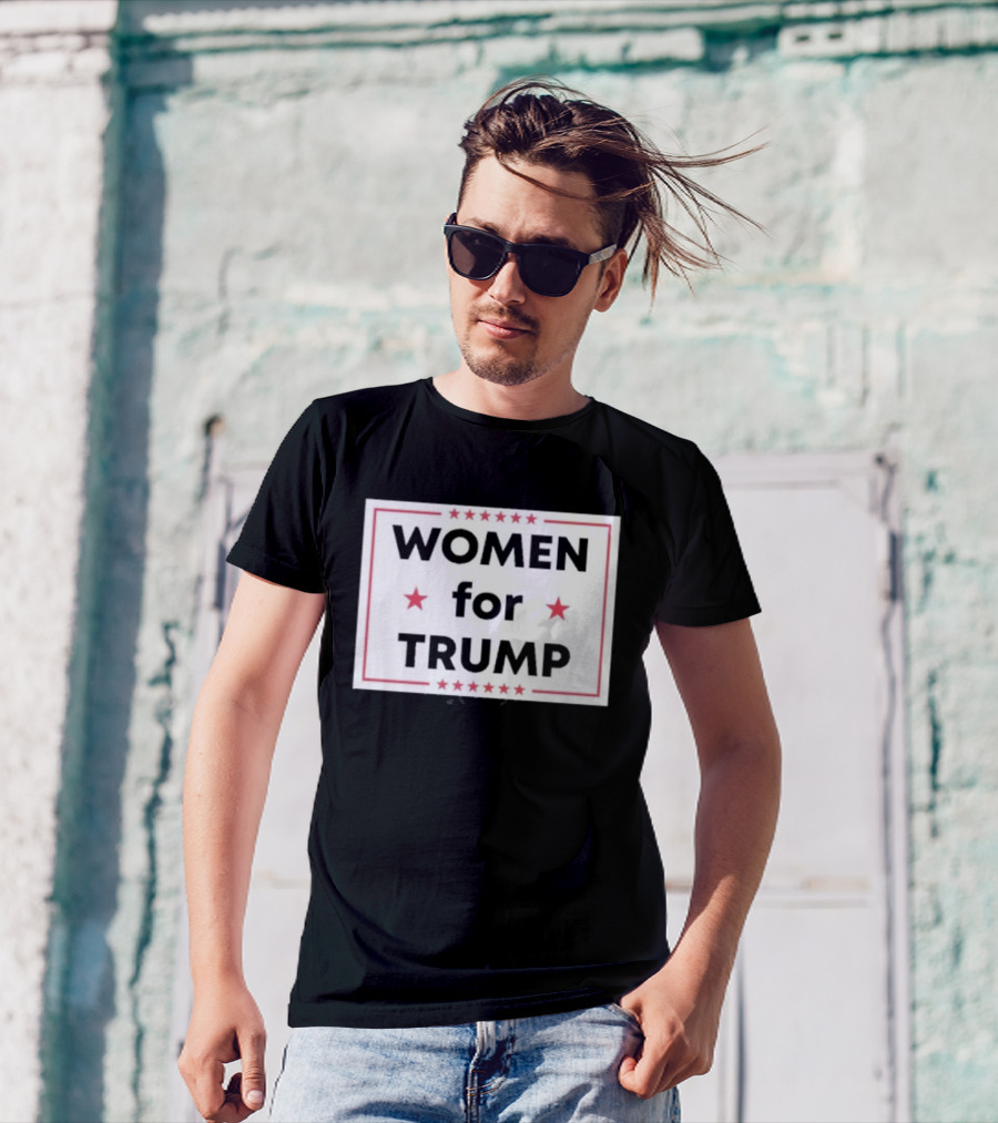 WOMEN FOR TRUMP Stars Sign T-Shirt