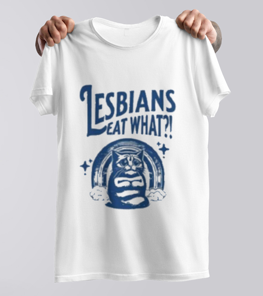 Cat With Lesbians Eat What? T-Shirt