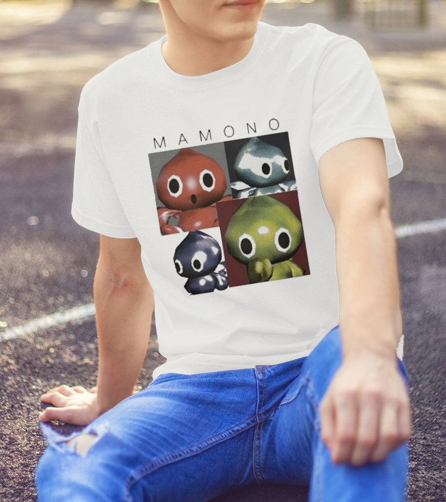 Mamono Ss24 Cute Colorful Creatures Quartet Chowlf T-Shirt