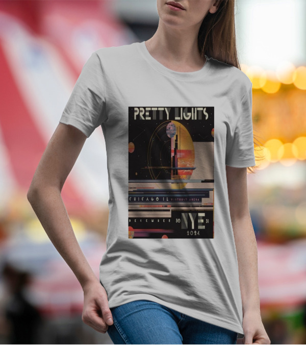 Pretty Lights Chicago IL Wintrust Arena December 30-31 2024 NYE Tour T-Shirt