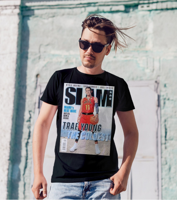 Kyrie Irving Luka Doncic Joel Embiid Miami’s Heat Wave Butler Bam Herro Trae Young The Coldest NBA Slam Magazine Cover T-Shirt
