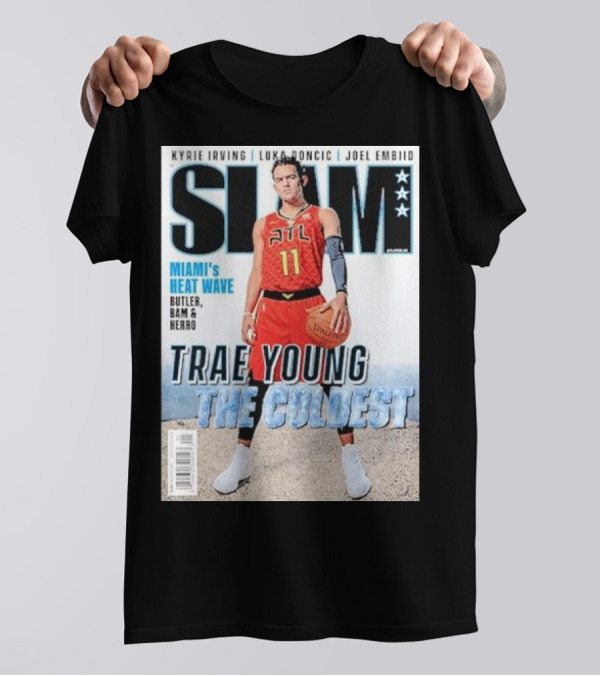 Kyrie Irving Luka Doncic Joel Embiid Miami’s Heat Wave Butler Bam Herro Trae Young The Coldest NBA Slam Magazine Cover T-Shirt