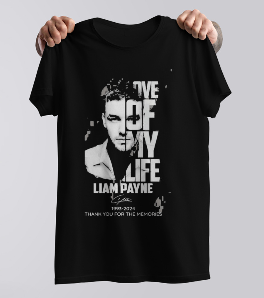 Love Of My Life Liam Payne 1993-2024 Thank You For The Memories Signature T-Shirt