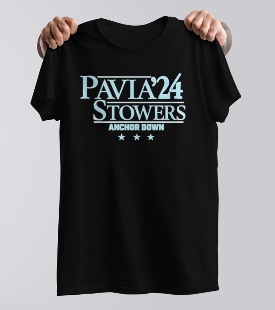 Pavia '24 Stowers Anchor Down Three Stars T-Shirt