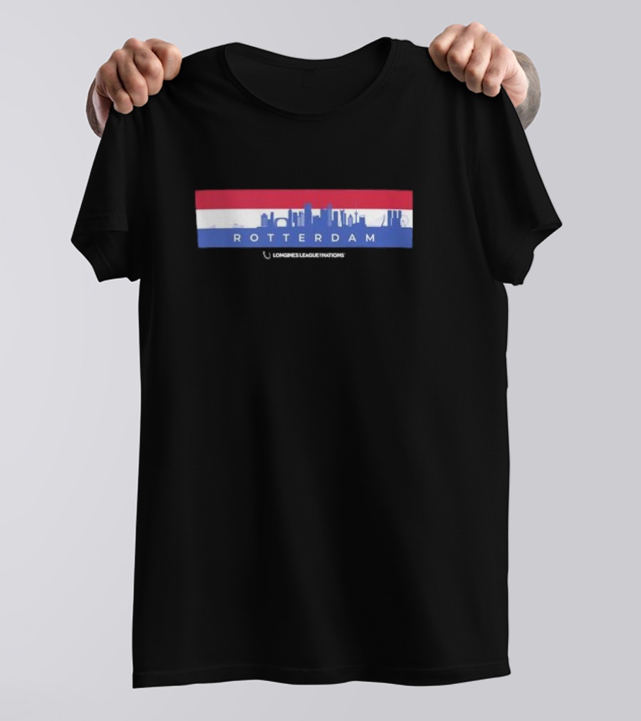 Rotterdam Skyline Longines League Nations Banner T-Shirt