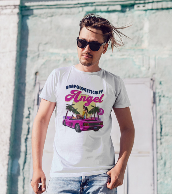 Unapologetically Angel Palm Paradise 2024 Vintage Car Vibes T-Shirt