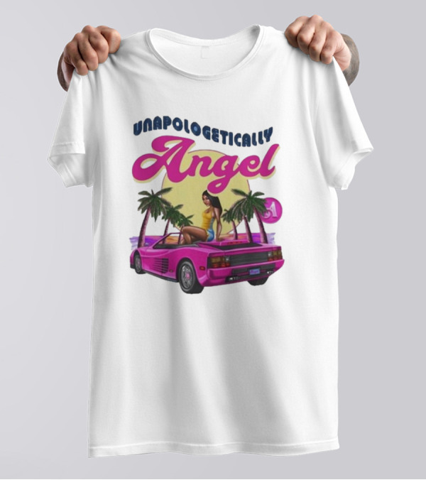 Unapologetically Angel Palm Paradise 2024 Vintage Car Vibes T-Shirt
