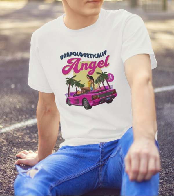 Unapologetically Angel Palm Paradise 2024 Vintage Car Vibes T-Shirt