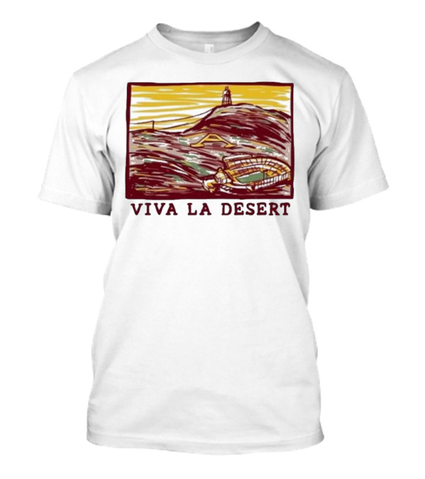 Viva La Desert Sun Devil Stadium Arizona State Tempe Hillscape T-Shirt