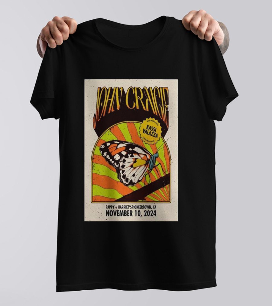 John Craigie And Kassi Valazza Live At Pappy + Harriet's Pioneertown CA November 10 T-Shirt