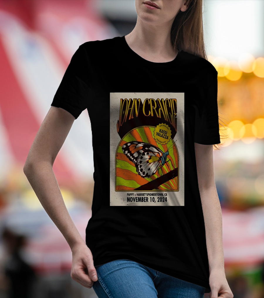 John Craigie And Kassi Valazza Live At Pappy + Harriet's Pioneertown CA November 10 T-Shirt