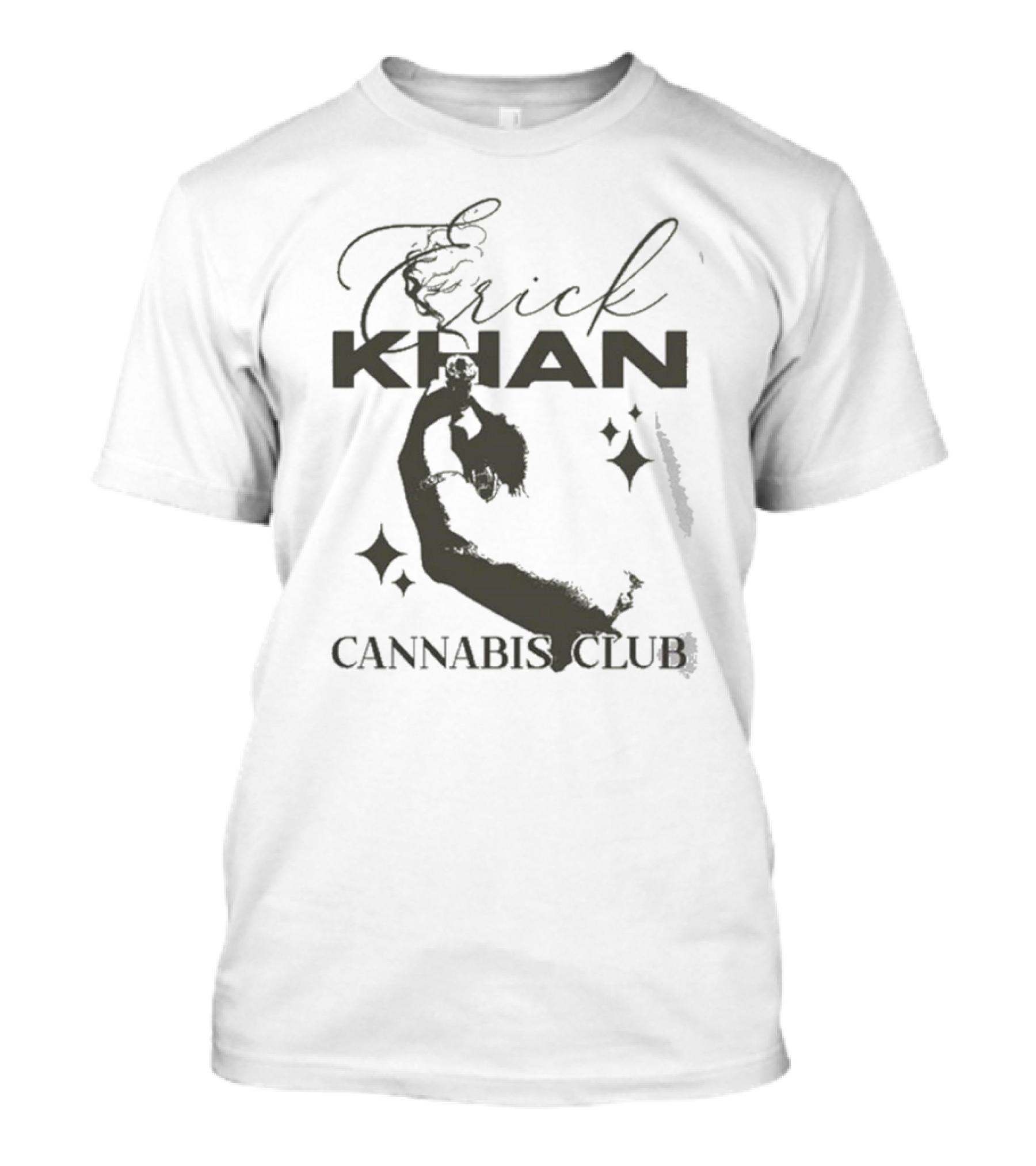 Erick Khan Cannabis Club Smoking Figure Pullover T-Shirt
