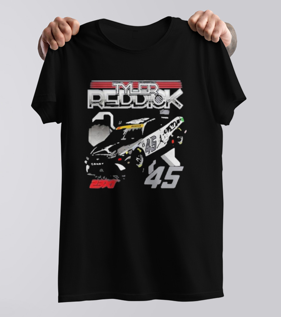 23XI Tyler Reddick 45 Jumpman Car Racing T-Shirt