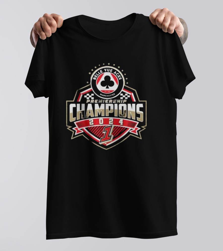 Belle Vue Aces Manchester Premiership Champions 2024 British Speedway League T-Shirt