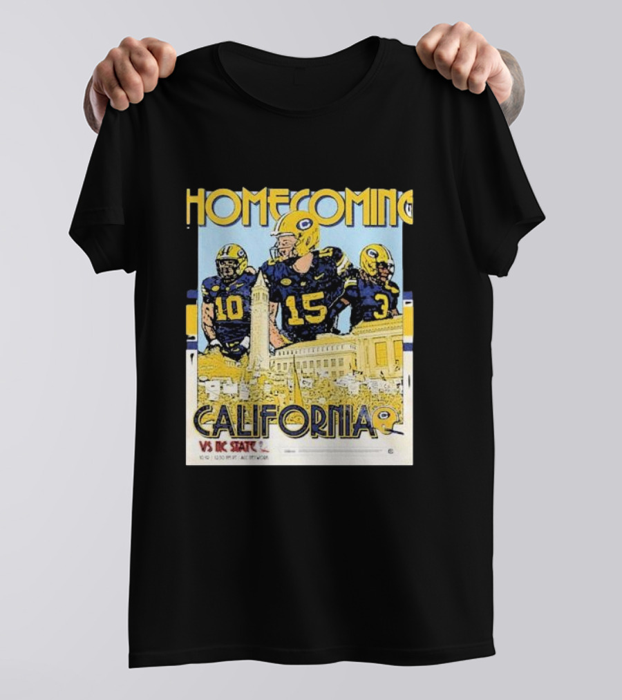 Homecoming California Golden Bears Vs NC State Football Victory T-Shirt