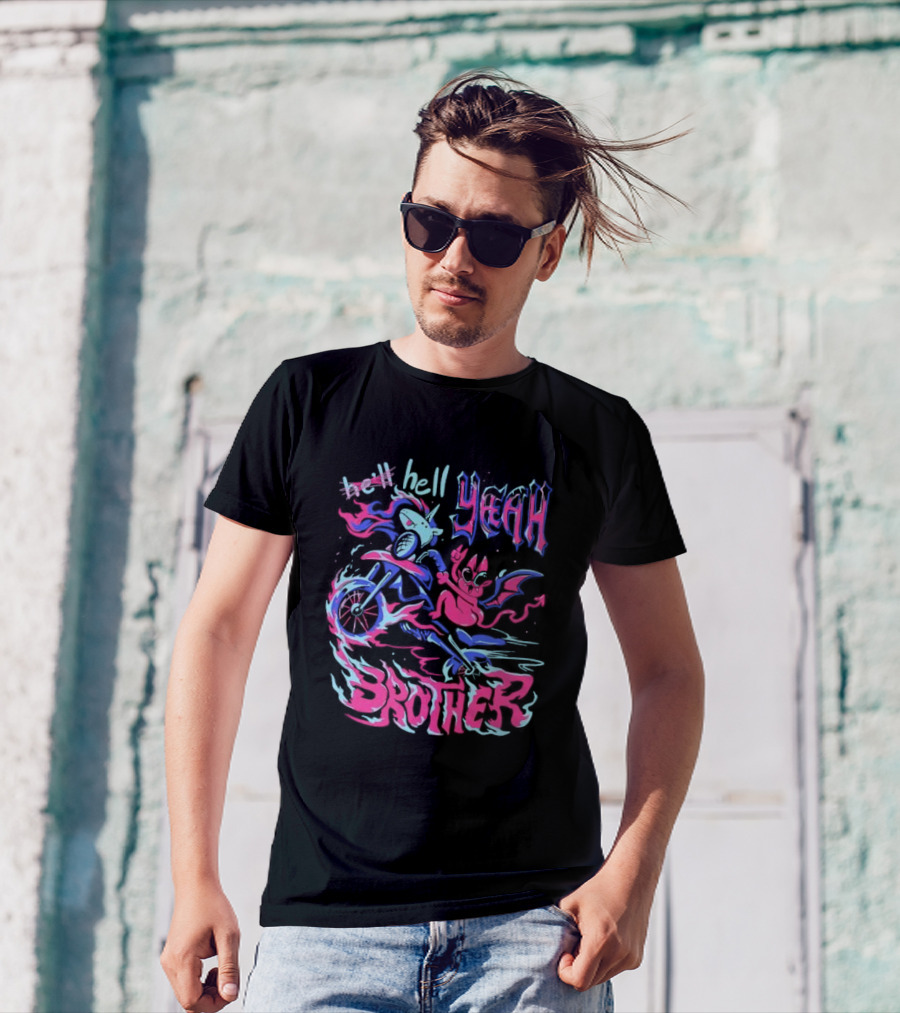 Hell Yeah Brother K Duffles Unicorn Motorcycle Adventure T-Shirt