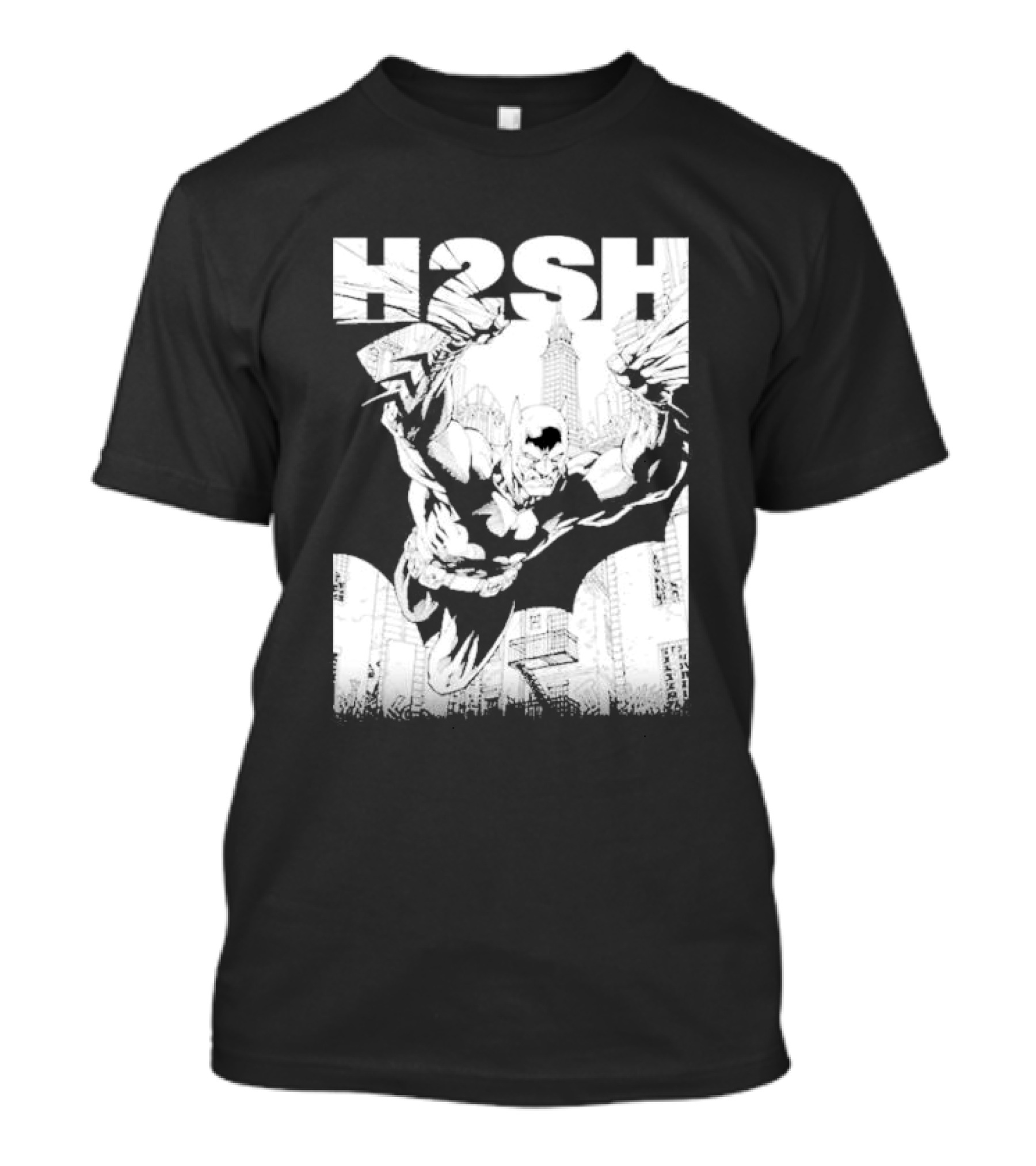 Hush 2 Batman Jim Lee Cityscape Sketch T-Shirt