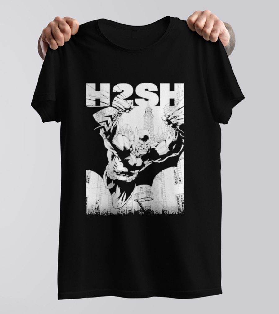 Hush 2 Batman Jim Lee Cityscape Sketch T-Shirt
