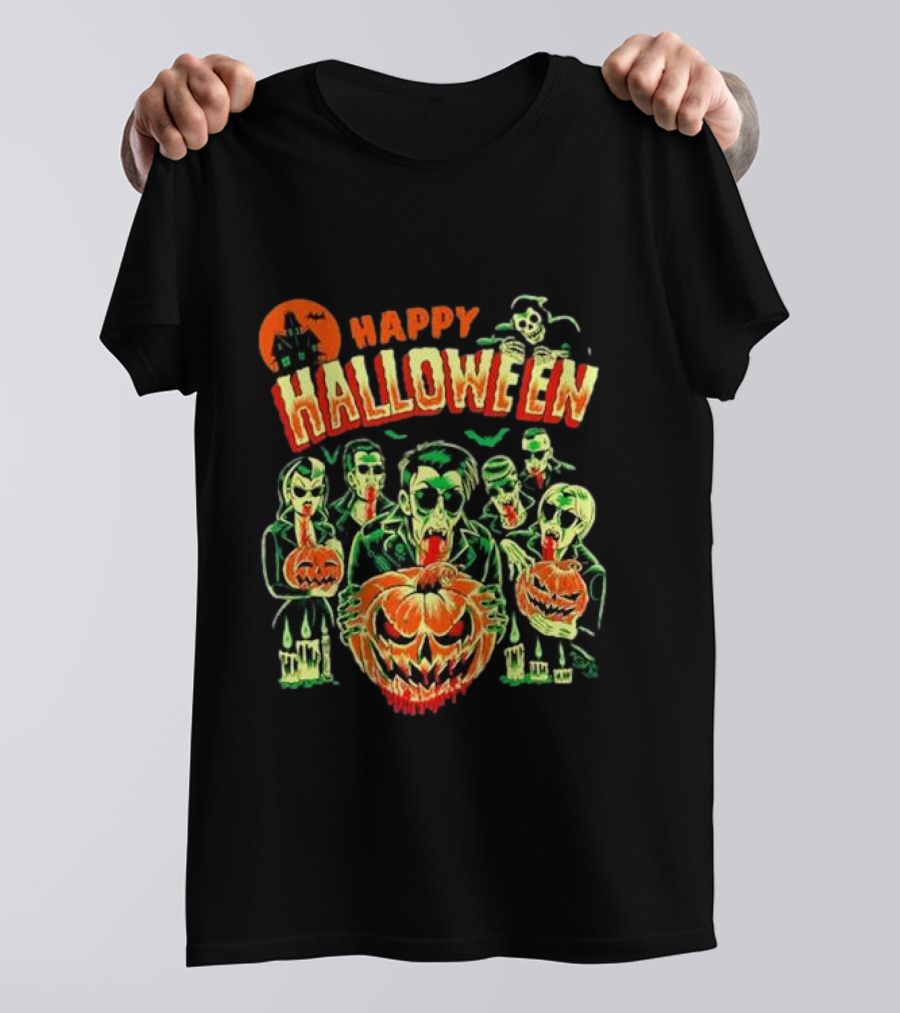 Happy Halloween Creeper Sol Rac T-Shirt