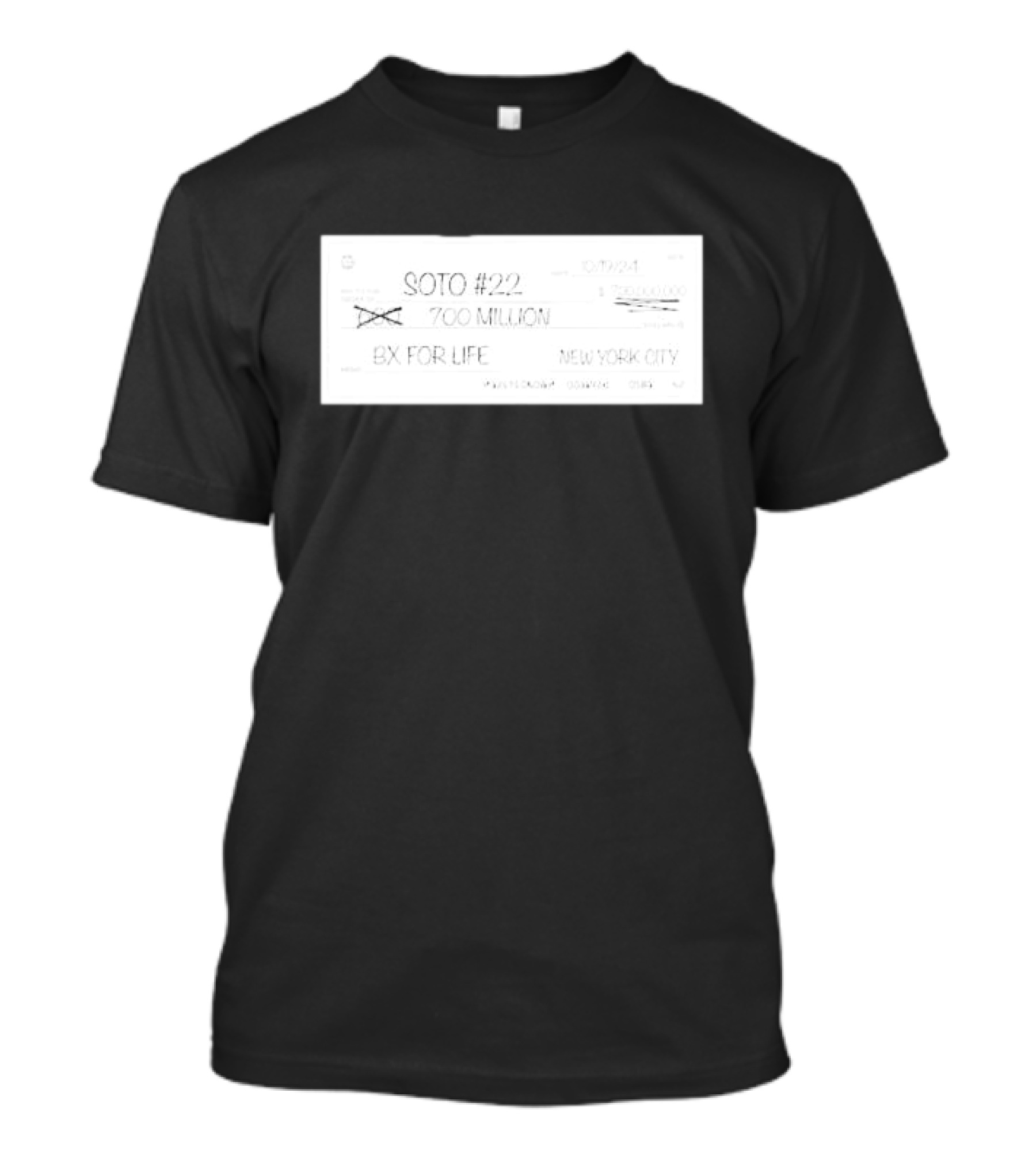 New York Yankees Juan Soto #22 700 Million BX For Life New York City T-Shirt