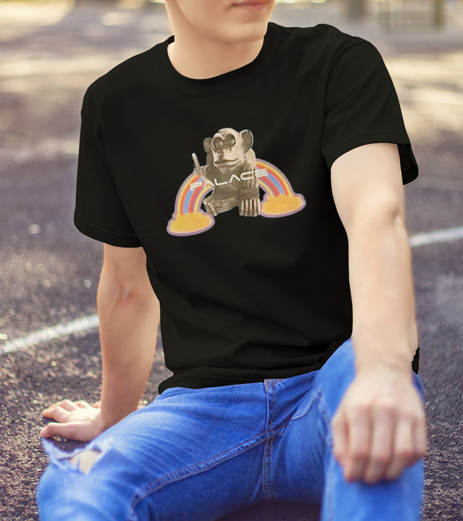 Palace Monkey Rainbow Motif T-Shirt