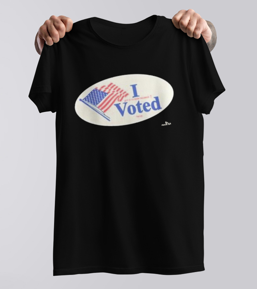 Pork I Voted Sticker I Got In Trouble Because I Voted Twice T-Shirt