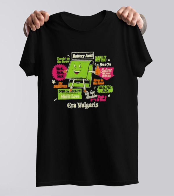 Era Vulgaris Battery Acid Misfit Love Queens Of The Stone Age T-Shirt
