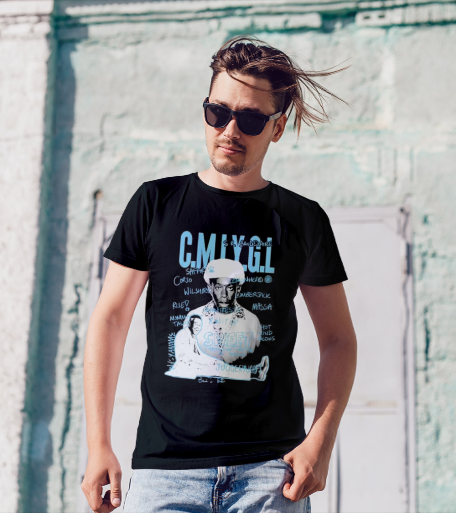C.M.I.Y.G.L. Tyler Call Me If You Get Lost Sweet Journey S.R. Baudelaire Portrait Saffron Lemonhead Corso Wilshire Lumberjack Massa T-Shirt