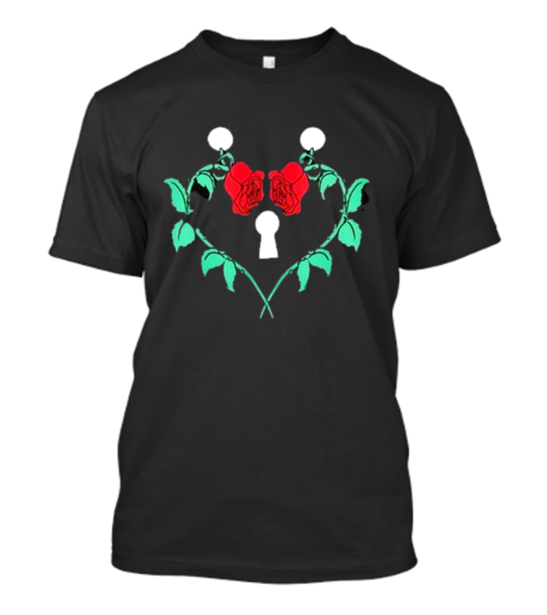 Xplr Protector Of Hearts Keyhole Roses T-Shirt
