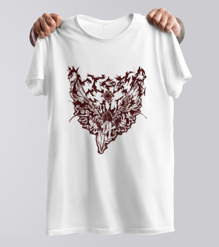 Tiger Really Swan Sting Dark Abstract Wings T-Shirt