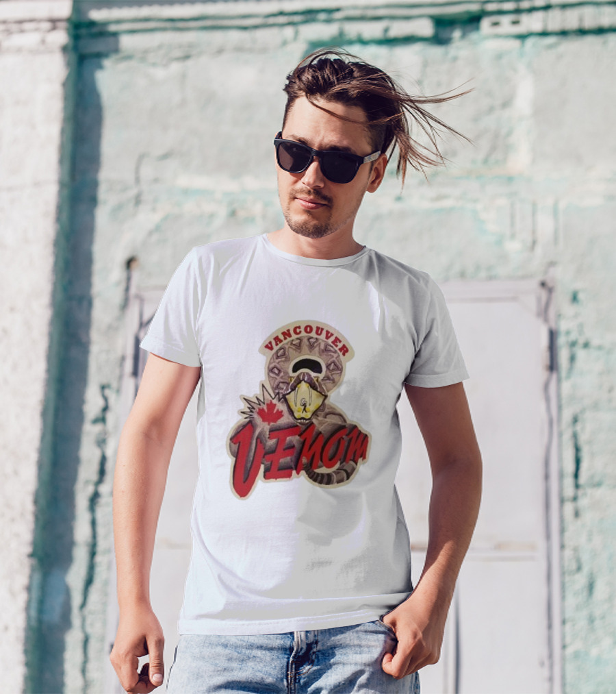 Vancouver Venom Rattlesnake Maple Leaf T-Shirt