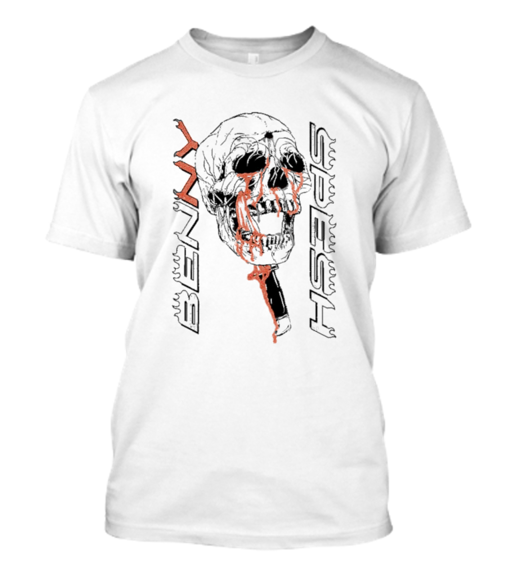 Benny Spesh Skull Knife T-Shirt